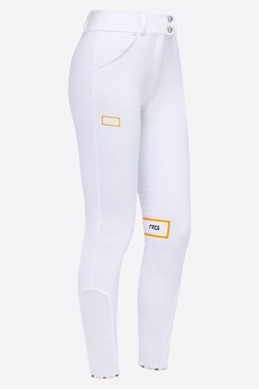 Pantaloni da equitazione Full Grip donna RG WHITE