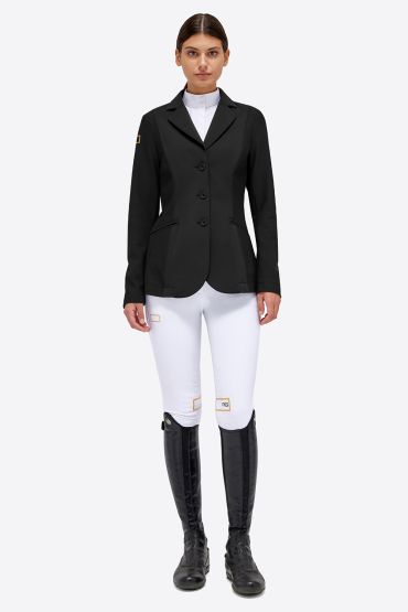 Women's competition riding jacket. BLACK/MUSTAD