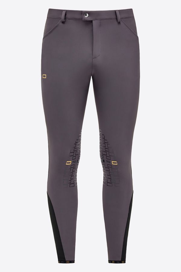 Pantaloni da equitazione uomo Knee Grip RG Graphite Grey