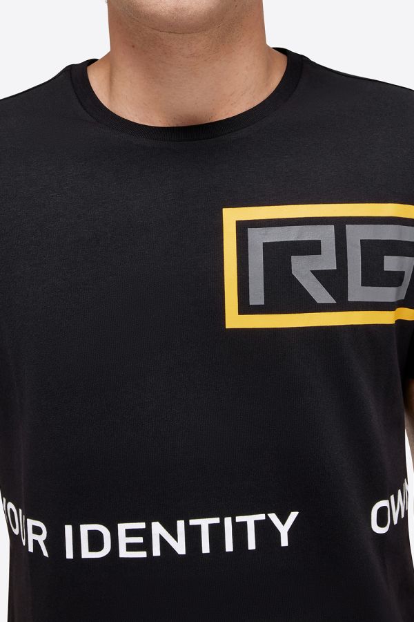 T-shirt uomo con logo RG BLACK