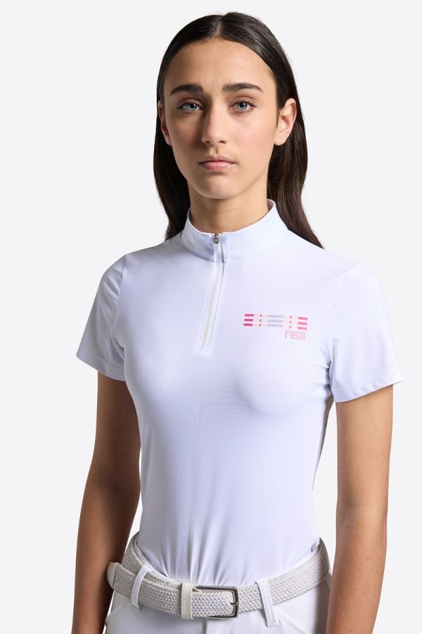 Rider's Gene girl competition Polo WHITE
