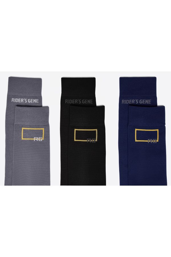 Rider's Gene socks pack BLACK - BLU ROYAL - GREY