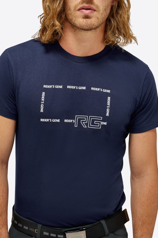 Rider's Gene man Cotton T-Shirt ROYAL BLUE