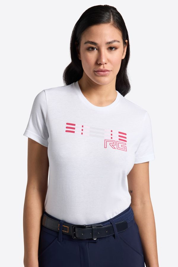Rider's Gene woman Cotton T-shirt WHITE