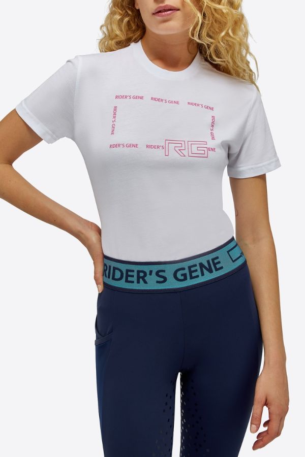 T-shirt Rider's Gene da donna WHITE