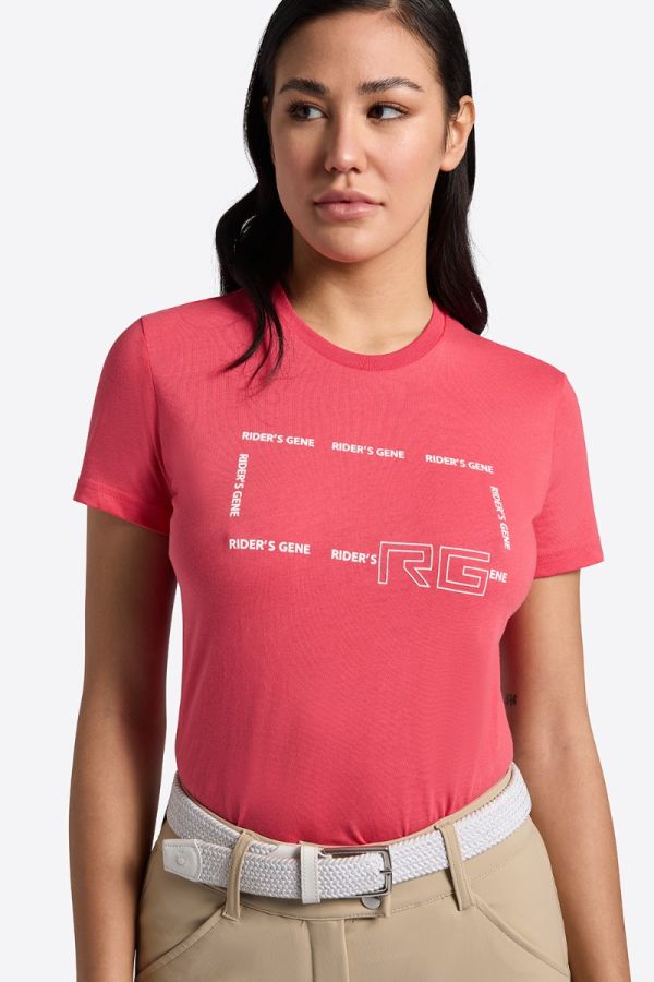 Rider's Gene woman Cotton T-shirt FUSCIA